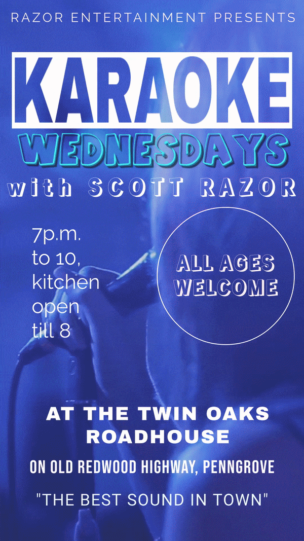poster: scott razor karaoke night may 2023